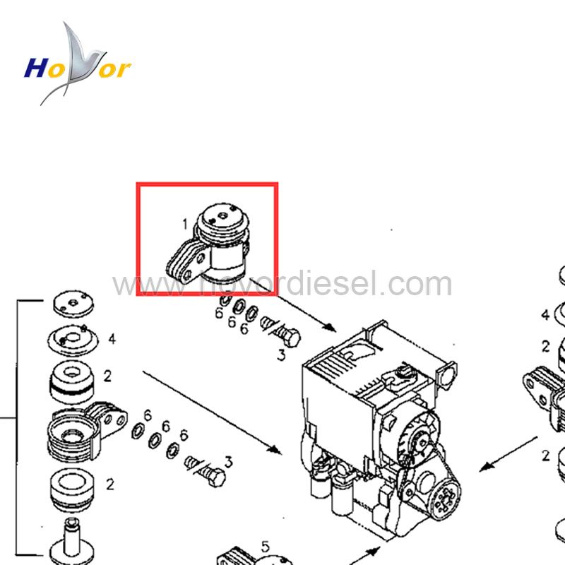 04286859 04286126  Mounting foot for Deutz 1011 2011