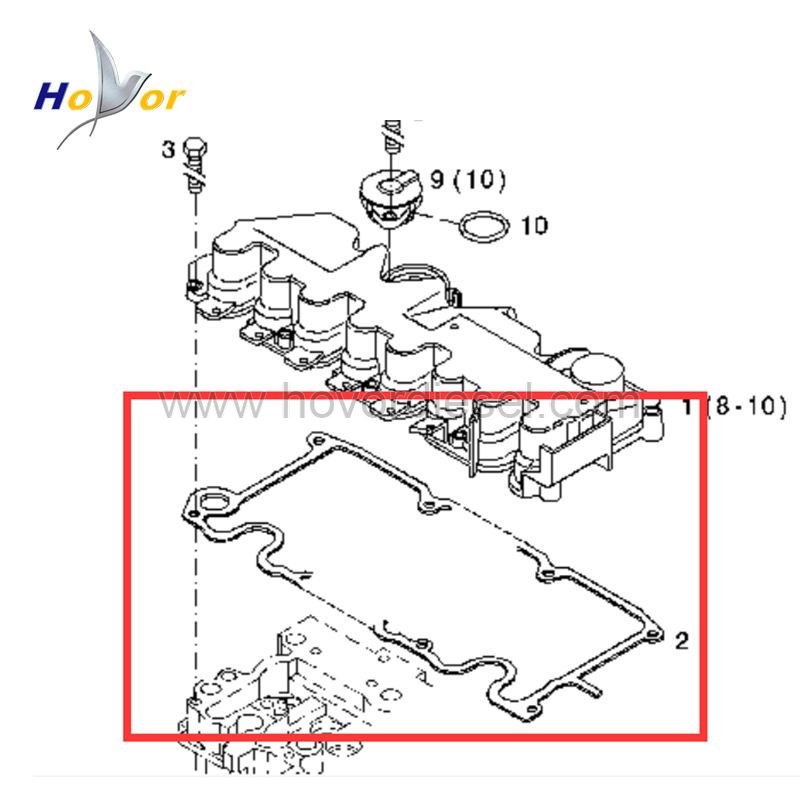 Diesel Engine Parts 2011 Valve chamber cover gasket 04102940 0410 2940 for Deutz