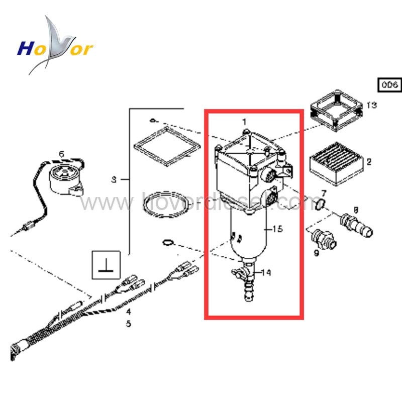 04254437 Diesel Engine Spare Parts Fuel prefilter for Deutz 1013 2012