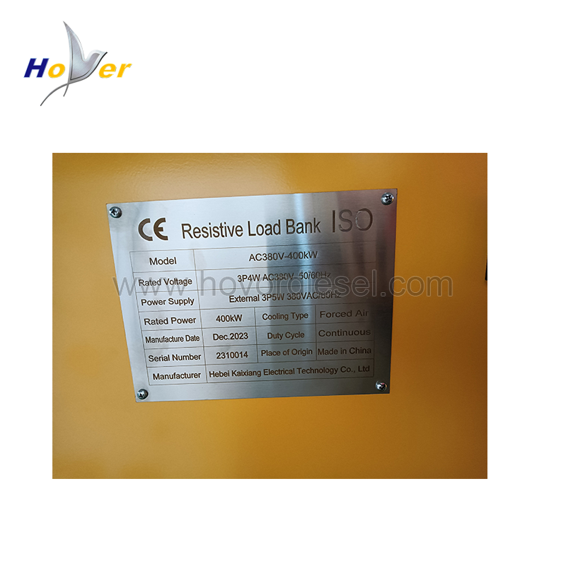 New yellow AC380V-400kW resistive intelligent AC load cabinet